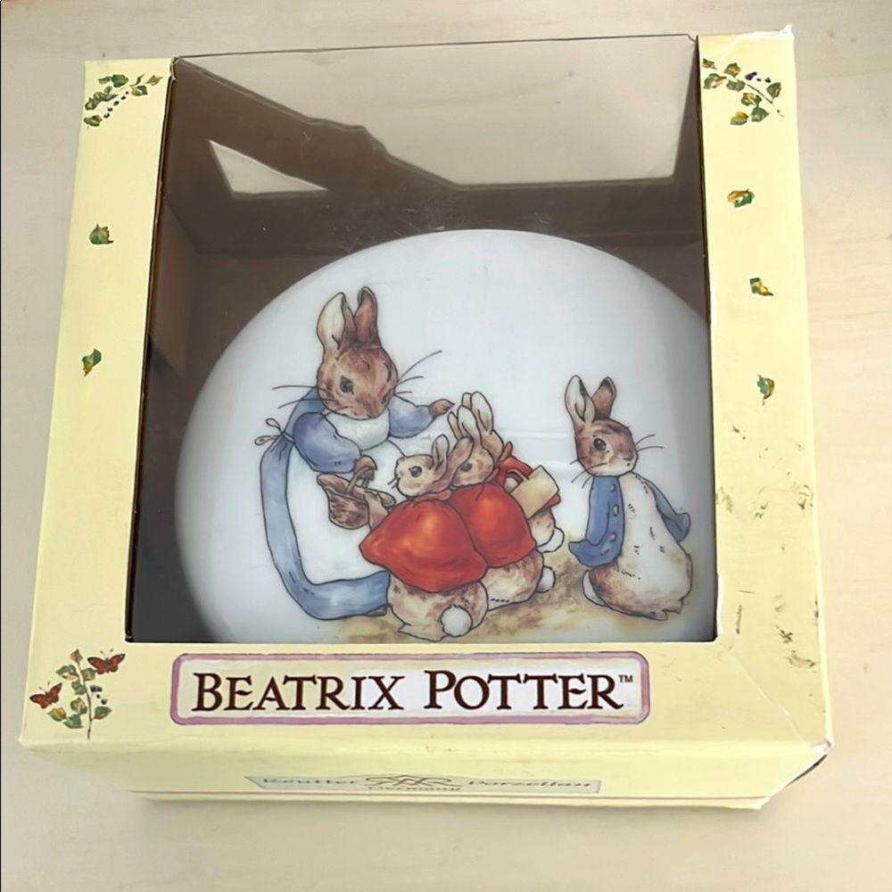 Reutter Porzellan Beatrix Potter Peter Rabbit Children's Bank VTG Collectible
